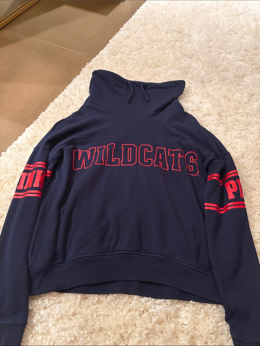 PINK Wildcats Navy Pullover Sweatshirt